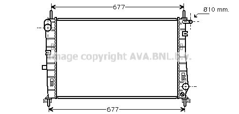 AVA QUALITY COOLING Радиатор, охлаждение двигателя FD2196